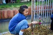 671226 สมุนพระรามทำสวนในวันหยุดเช้า