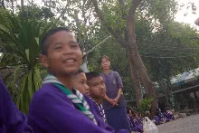 690228 สสธ ม1  เตรียมงานพุทธา ปฐมอโศก 2.JPG