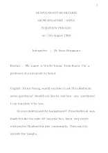 320813 HUMAN RIGHTS Secretry interviewed Pho Kru, English Version.docx